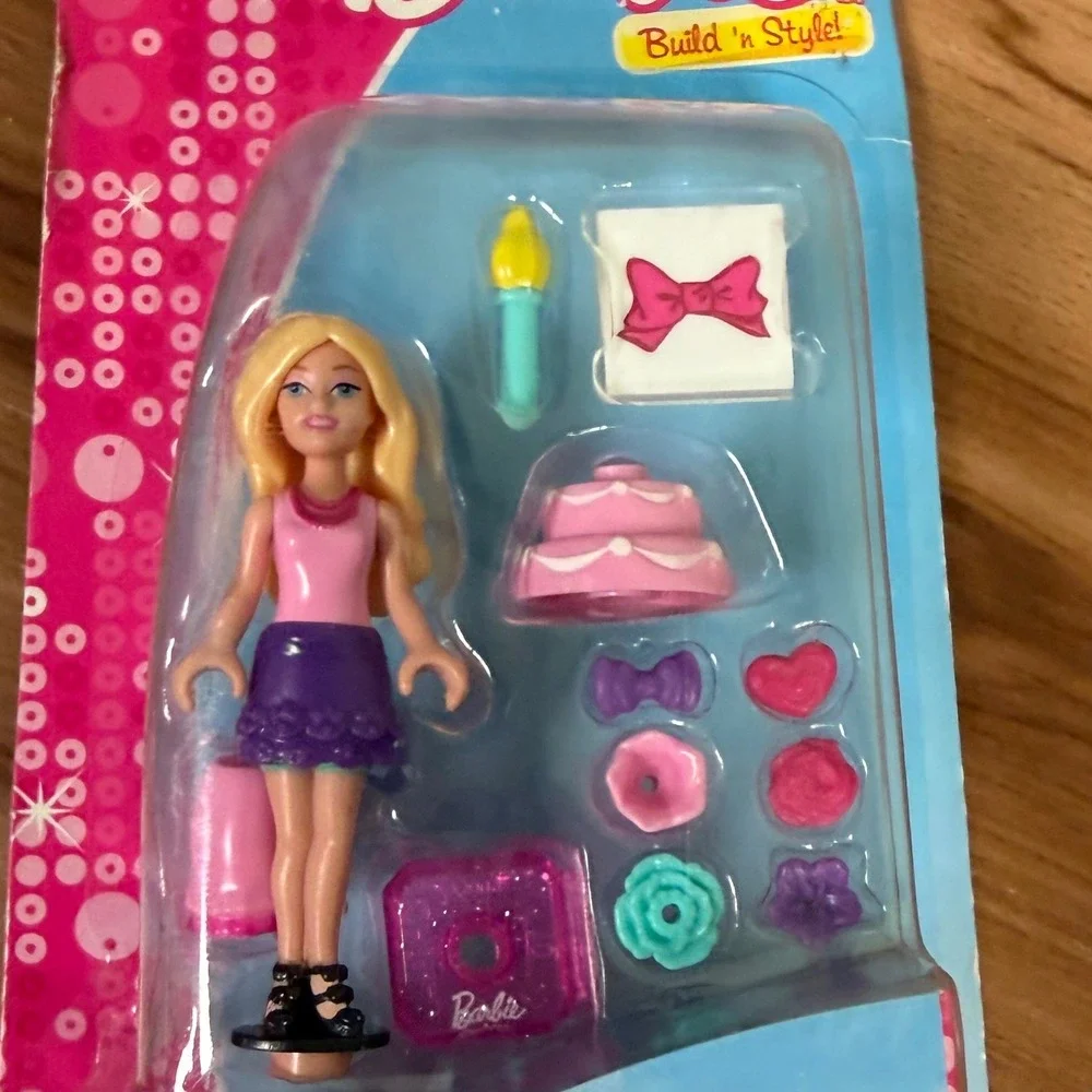 Mega Bloks Barbie Build n Style Lot 3 Sets 80201 80207 Party Time Fashionista